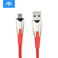 Green Hornet 1M 2A nylon braided micro usb charging data cable
